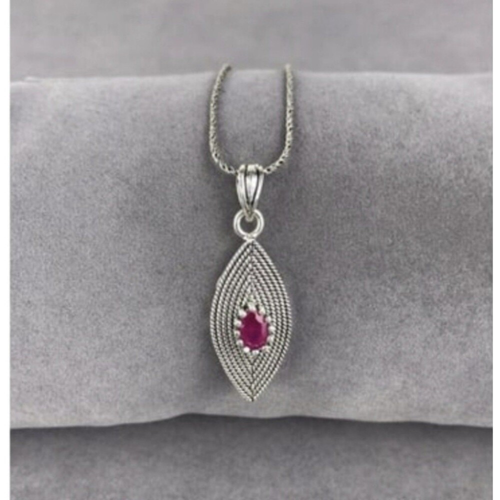 925 Sterling Silver Turkish Filigree Necklace for Women, NEW,HandmadeGift - Picture 3 of 4